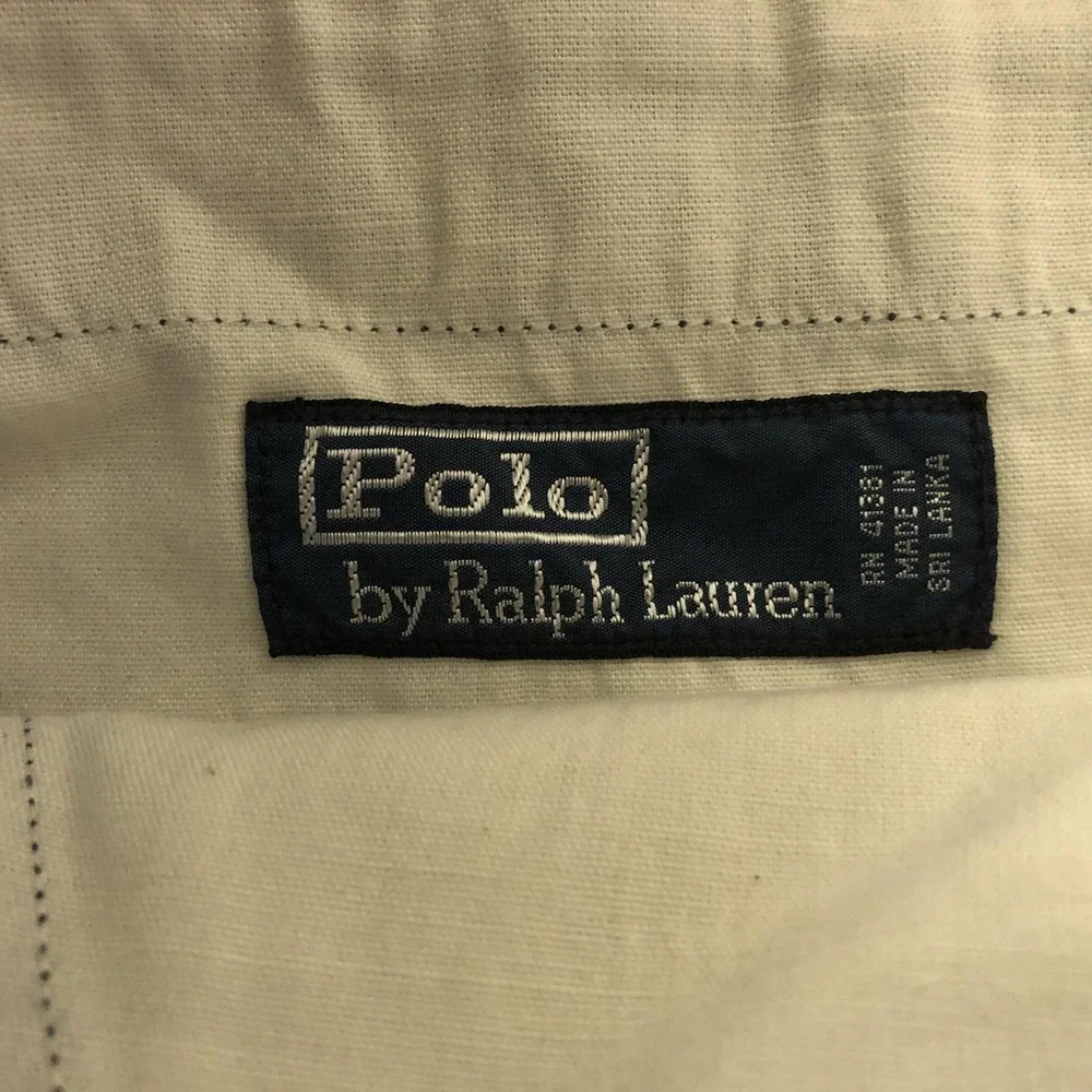 Polo Ralph Lauren Shorts Mens 48 Blue Madras Plaid Chino Cotton 11 Inseam Big